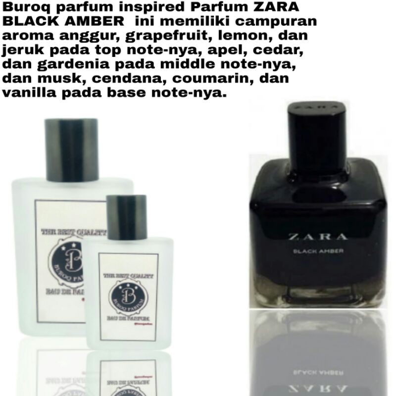 PARFUM Z4R4 BLACK AMBER PARFUME UNISEX WANGI TAHAN LAMA