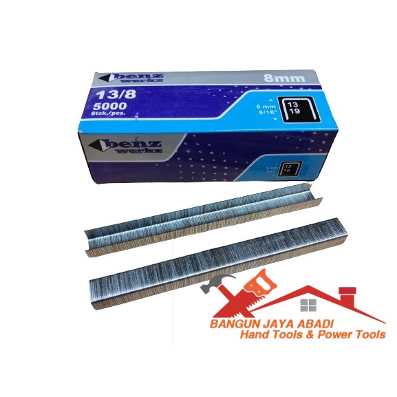 

ISI ANAK STAPLES TORA 8MM (5000PCS) TERMURAH BJA