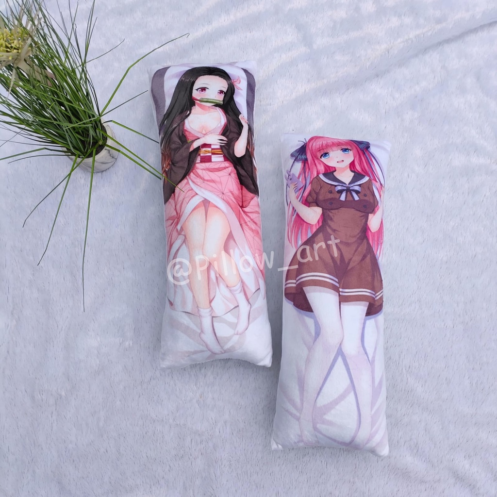 Pillowart - Bantal Custom Waifu Dakimakura Anime Mini 60 x 22 cm - ART032