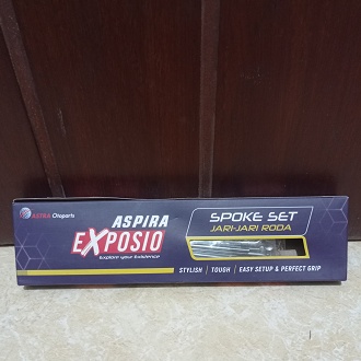 Ruji Jari Jari AE-2SPC-9-184 Aspira Exposio Spoke Set RGR (FR), TRS (FR) Original Murah