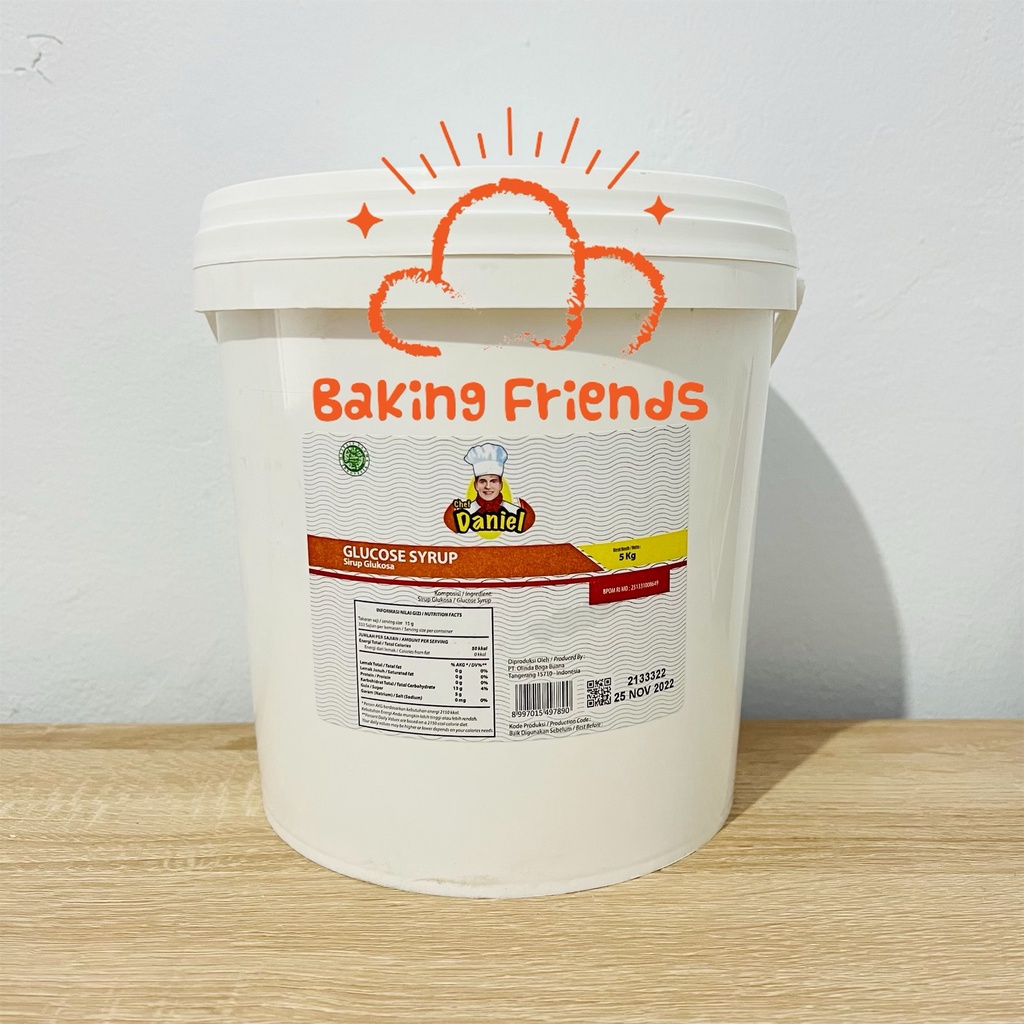 SELMA GLUCOSE SYRUP 5KG/CHEF DANIEL GLUCOSE LIQIUID/SIRUP GLUKOSA CAIR/KEMASAN ASLI EMBER