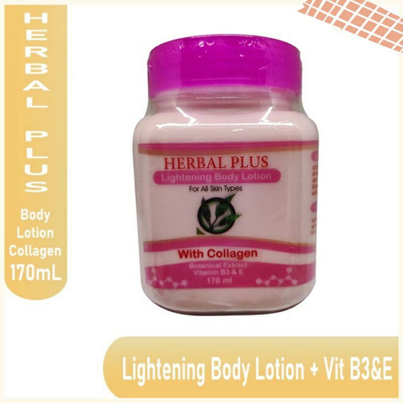 HERBALPLUS LIGHTENING BODY LOTION WITH COLLAGEN 170 ML