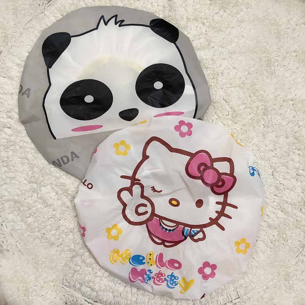 TUTUP KEPALA KERAMAS KARAKTER LUCU SHOWER CAP- 1 PCS