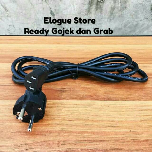 Jual Kabel AC Power Komputer CPU PC Monitor Ke Listrik 2 Meter Murah Awet Indonesia