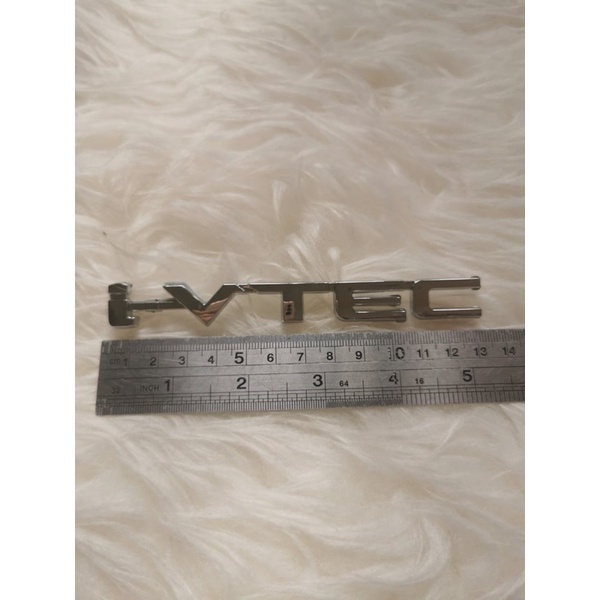 Logo Emblem Mobil Tulisan i-vtec chrome besar