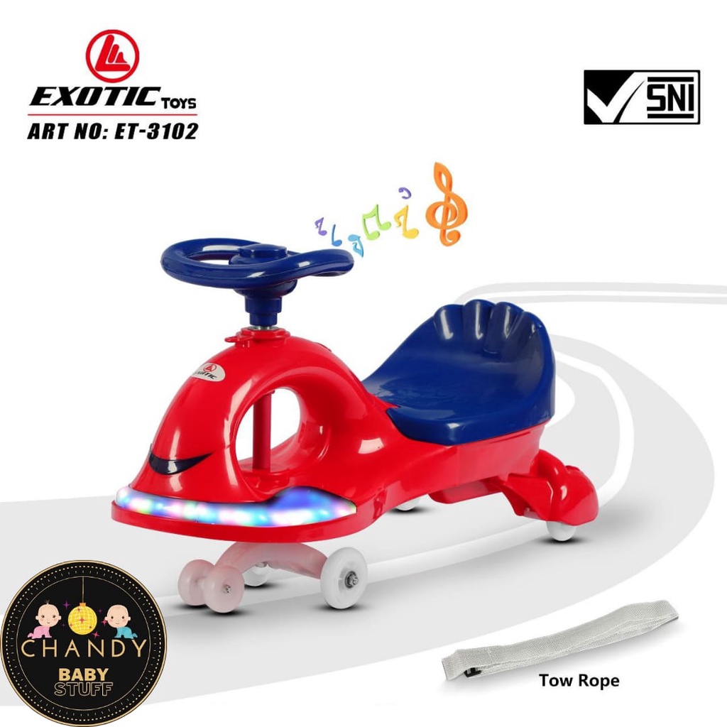 SWING CAR ET-3102 EXOTIC RIDE ON TOYS