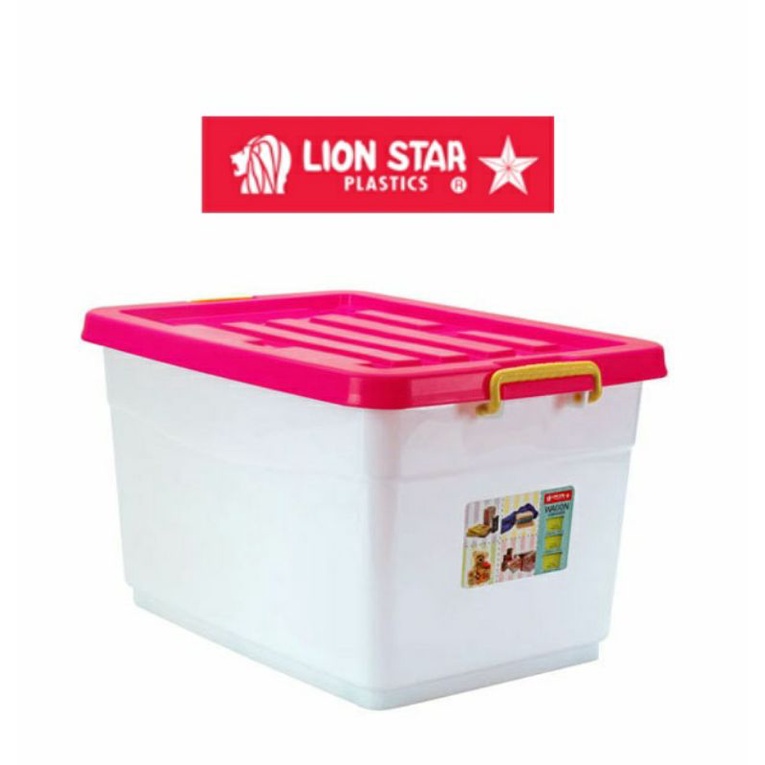 Wagon Container 82 liter Lionstar Box Roda Penyimpanan Wadah Storage