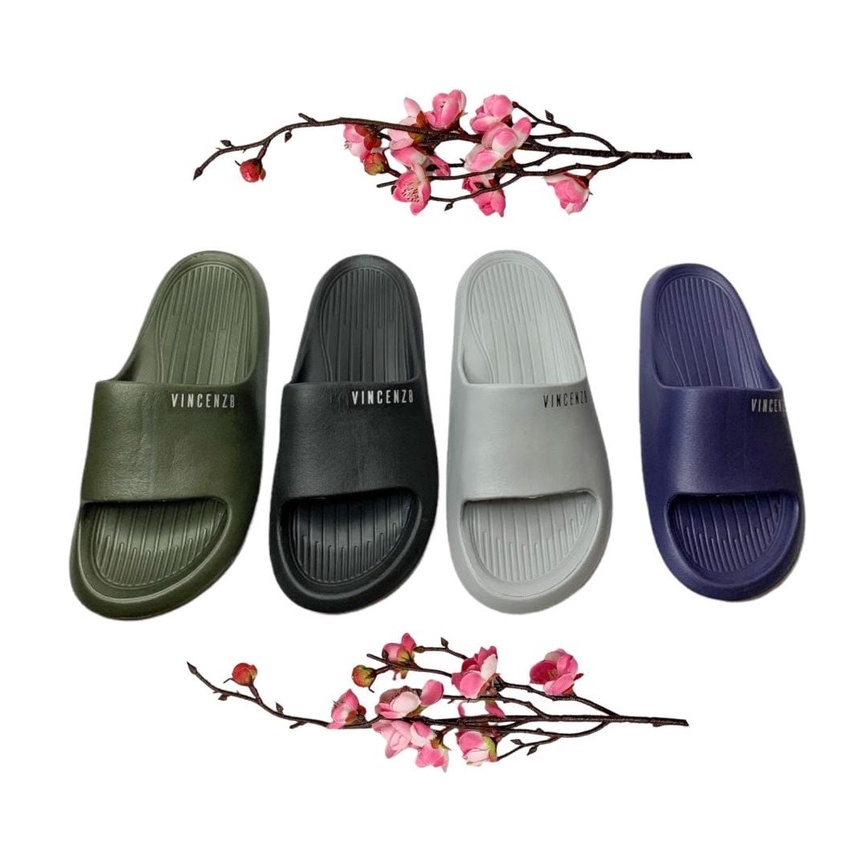 Sandal Selop Pria Vincenz8 Terbaru Kekinian Sendal Pria Slip on Murah Keren