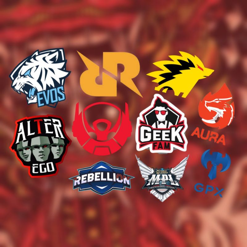 

10pcs MPL ID Sticker Pack / Sticker tim E-Sport /MPL Indonesia /AESTHETIC, DECORATIVE DLL