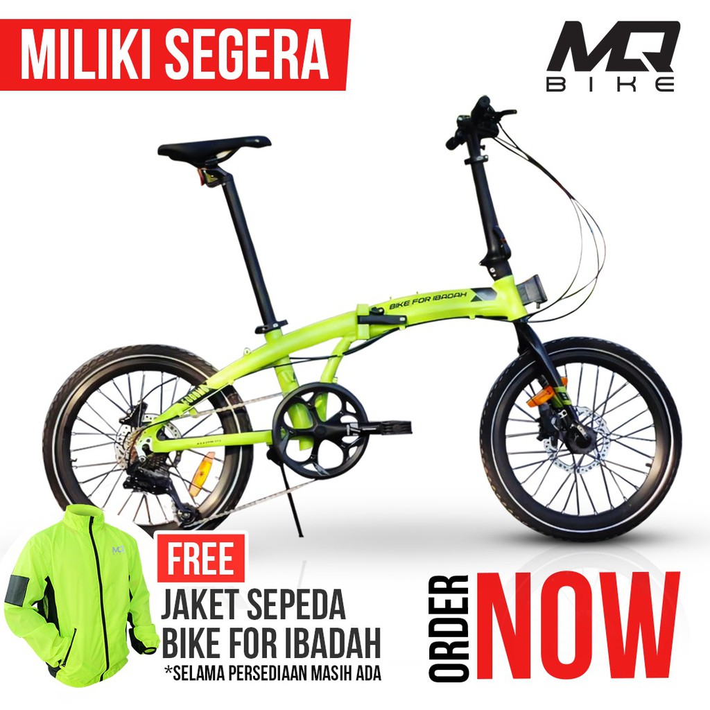 TERLARIS NEW ECOSMO 8 Special Edition BIKE FOR IBADAH Sepeda Lipat Element not Noris Z8 Z9 Z10
