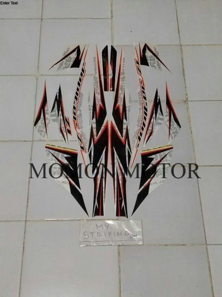 Sticker Striping yamaha jupiter z1 2014 putih orange