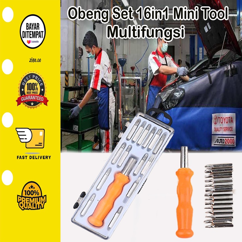 [BISA  COD] Obeng Set 16in1 Mini Tool  Student Tool Kit  Mini Student Tool