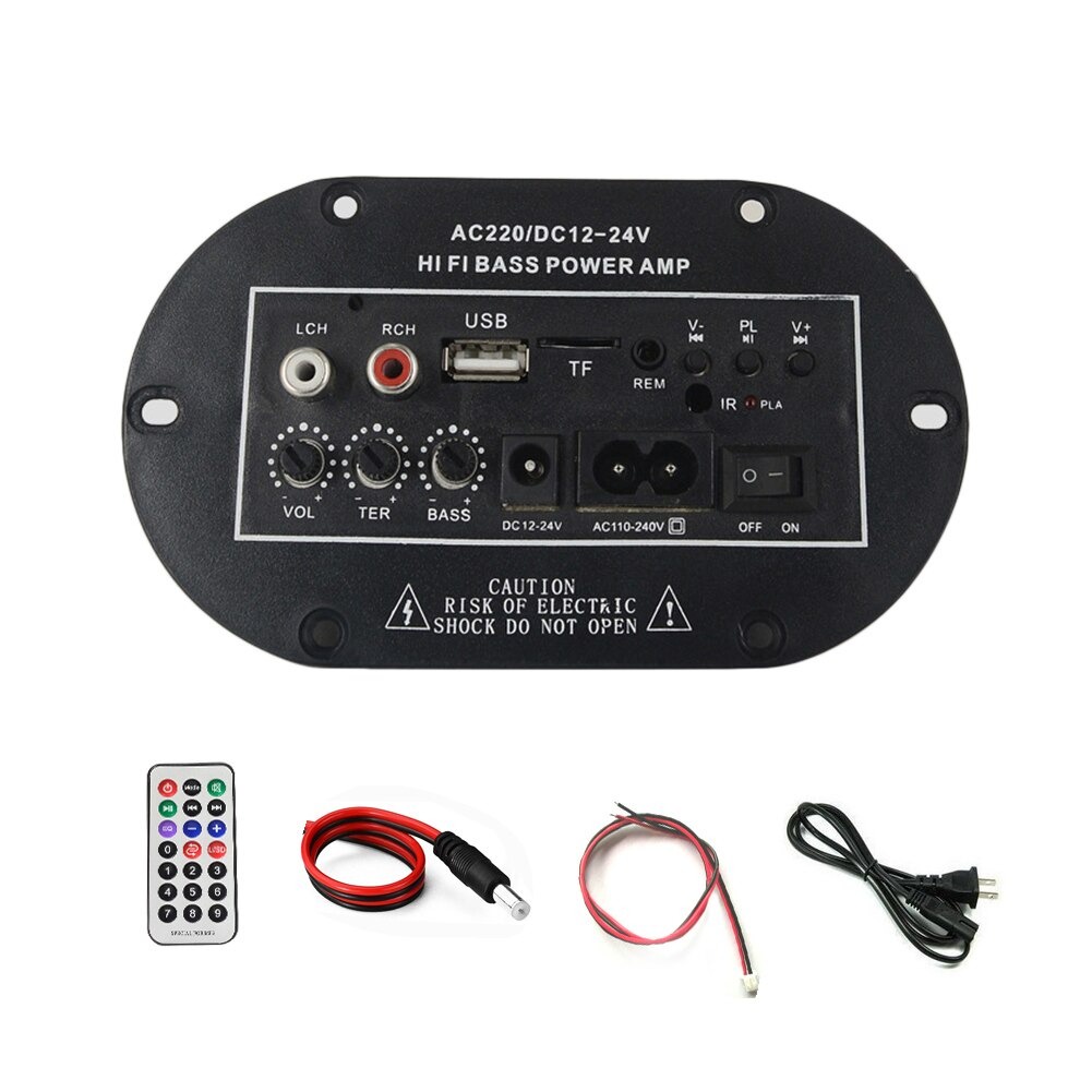 Amplifier Board Audio Bluetooth USB FM Radio TF Player Subwoofer DIY 30W - TMA318