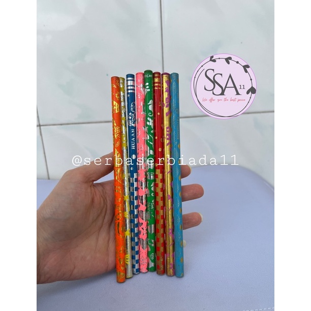 

Pensil Kayu HB Lucu Warna Warni Murah