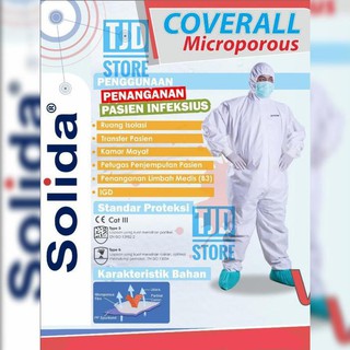 TATI001 Baju  APD  Medis Hazmat Suit Coverall Tyvek  