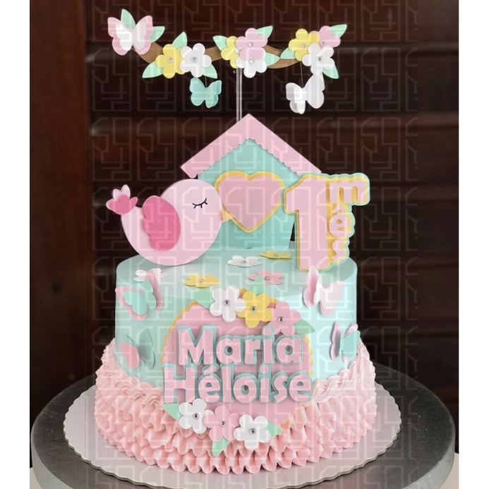 TOPPER CAKE HIASAN KUE BABY 1 MONTH