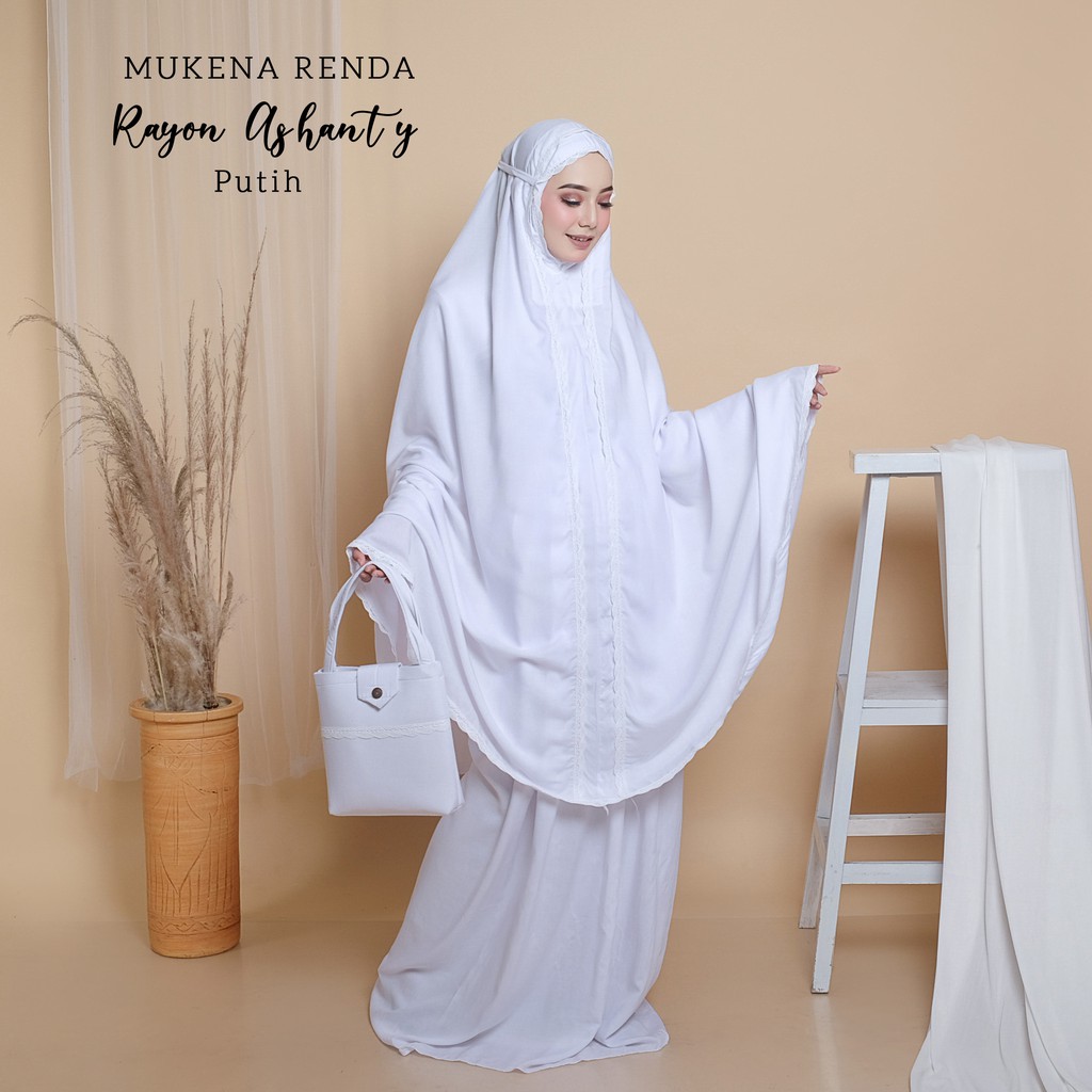 PUSAT MUKENA TASIK - MUKENA RAYON RENDA DEWASA ASHANTY