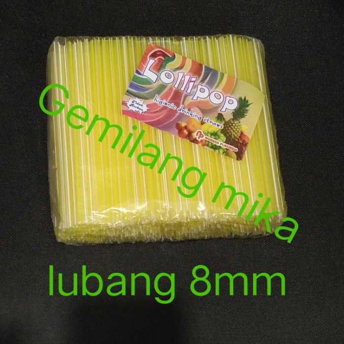 Sedotan buble sedang lubang 8mm MURAH isi 200pcs