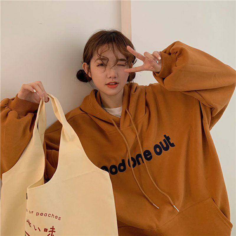 (S - 6XL) Hoodie BIGSIZE Korean Style Harajuku Oversize ODD ONE OUT OOD Jaket Jumper Mustrad Kuning Kunyit Jumbo Unisex S M L XXL 3XL 4L XXXXXL 6L