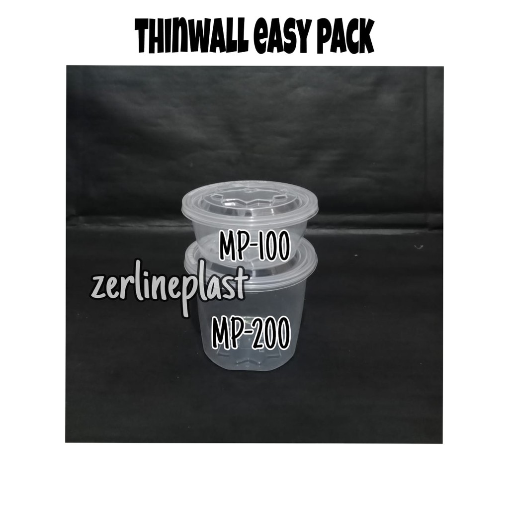 Thinwall EASY PACK CUP MP-100&amp;200 Bening - FOOD CONTAINER @25pcs