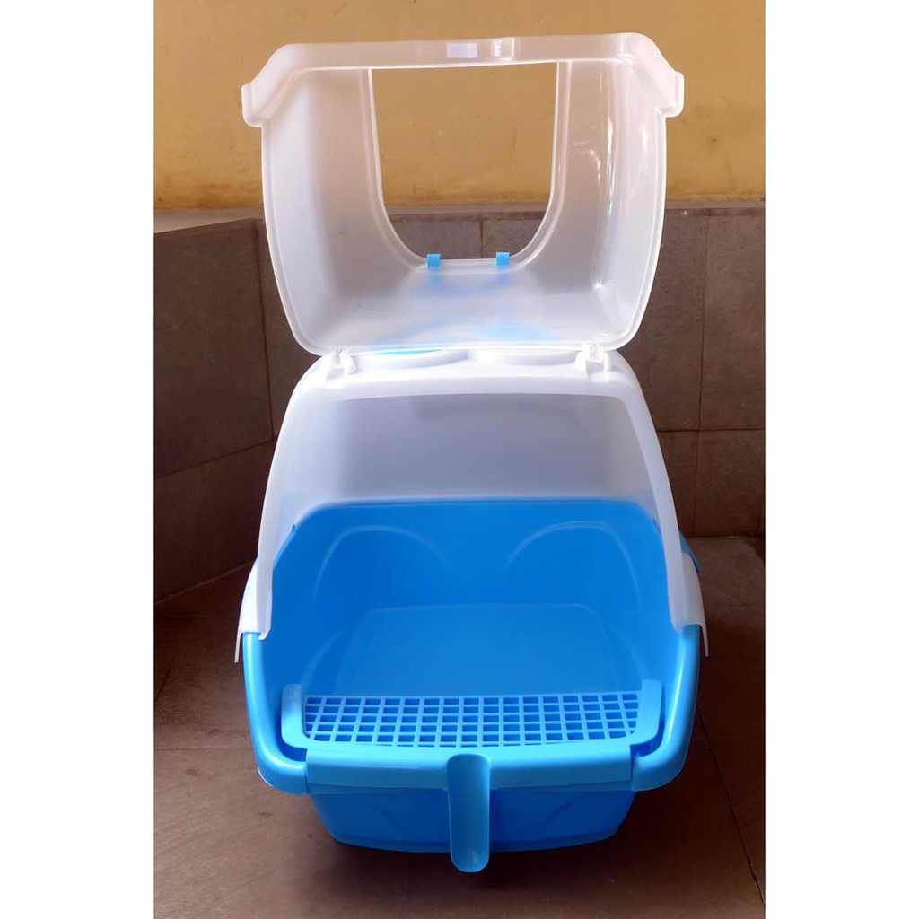 Pet Toilet Cat Liter Box Blue BML600B
