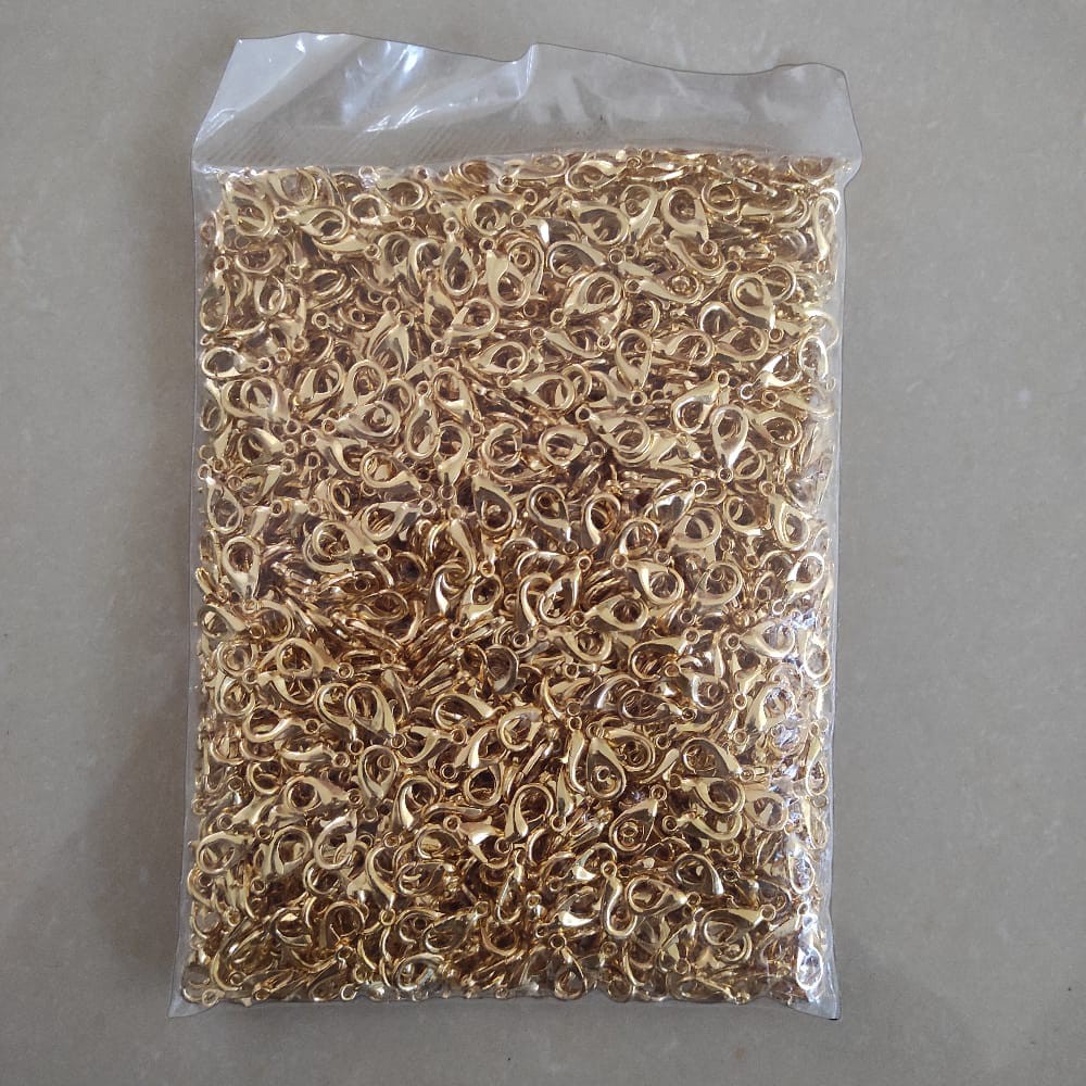 Kait udang 14mm silver gold nikel 100PCS