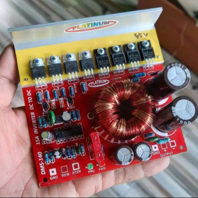 Kit inverter /inverter dc to ct / inverter dc to ct 15A/ inverter dc to ct 12voll to55volt