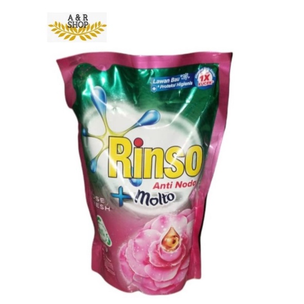 Rinso molto deterjen cair 750ml - Rose Fresh