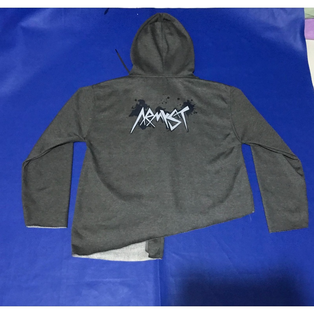 Termurah!!! Zipper Bangtan Jungkook Armyst Crop Bahan Fleece