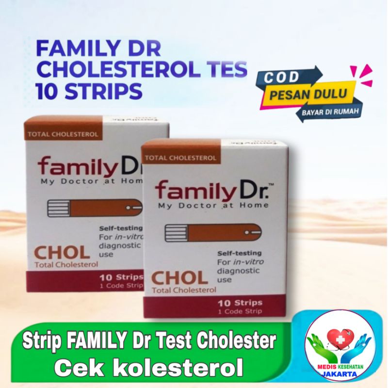 Strip kolesterol Family Dr Stik Family Dr cholesterol/ Test kolesterol Family Dr/ Test cholesterol F