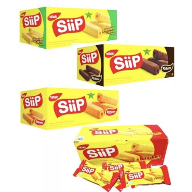 

Siip Box (Isi 20pc @4gr) Richeese Nabati Keju Jagung Coklat Chicken Ayam Sip Roasted Corn