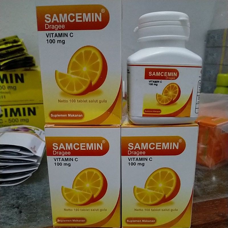 VITAMIN C SAMCEMIN 100 Mg BOTOL/ ISI 100 TAB
