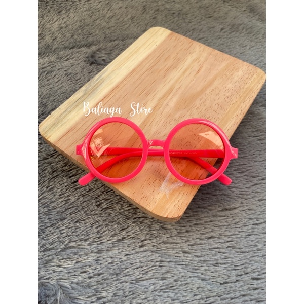 Kacamata Anak New Trend - Kacamata Anak Terbaru Unisex - Fashion Anak Terbaru Kacamata Bulat-Pink