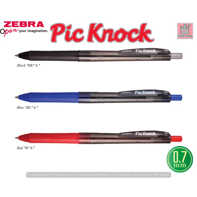 

Zebra Semi Gel Pen Pic Knock - 0.7 mm