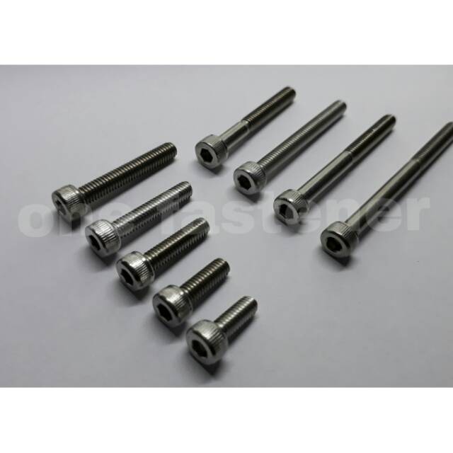 Baut L 6x50 STAINLESS 304 sus 304 anti karat