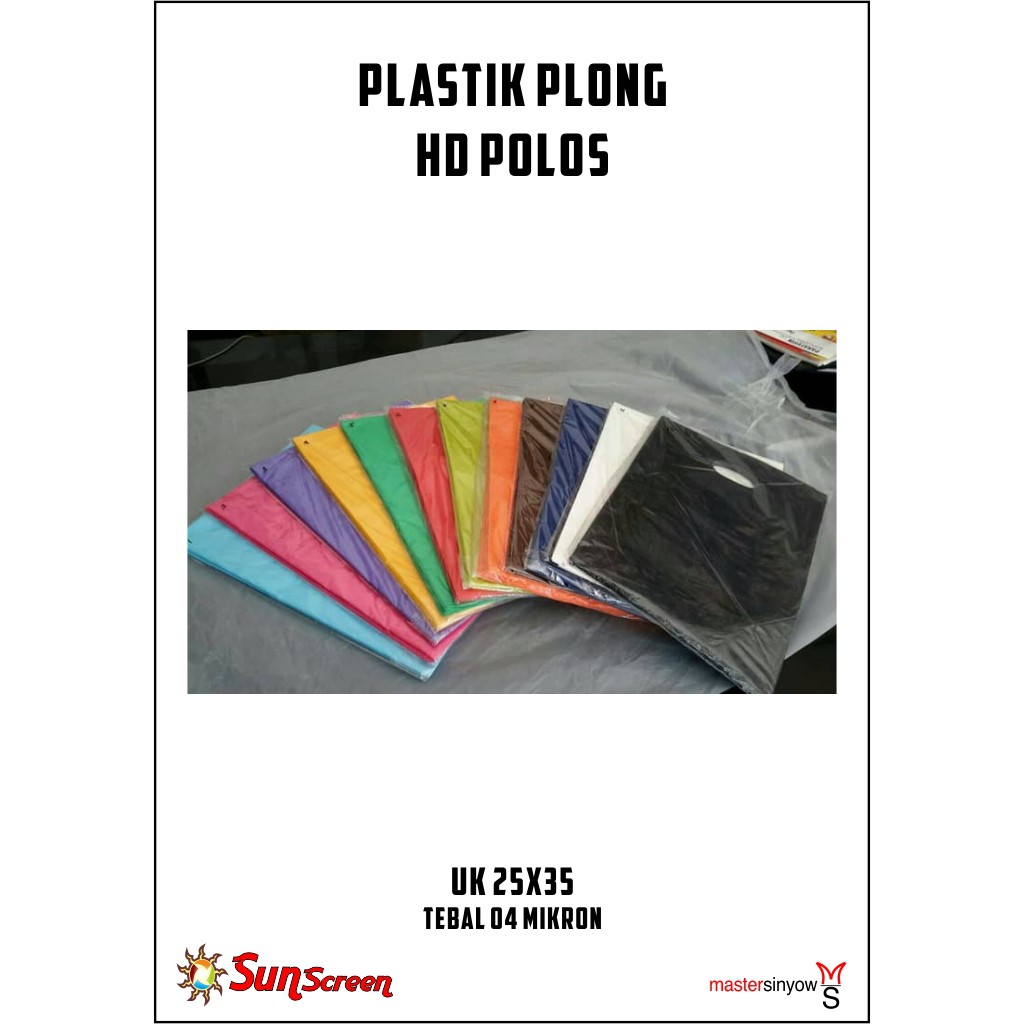 Plastik Plong HD Packing Olshop ukuran 25x35 Polos bisa COD