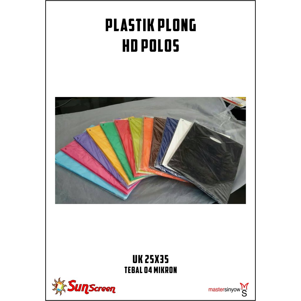 Plastik Packing Olshop Plong HD ukuran 25x35 Polos bisa COD