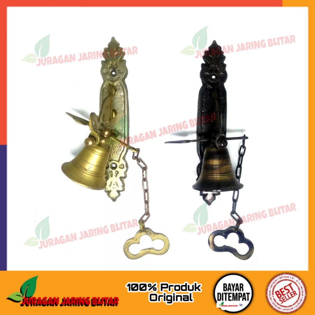 Bel Pintu Rumah Pagar Lonceng Klintingan Kuningan Antik Murah