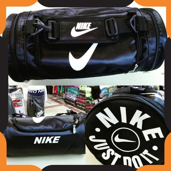 {COD}487 TAS OLAH RAGA / TAS SPORT / TAS GYM / TAS FUTSAL TABUNG JINJING NIKE SLEMPANG PRIA ORI