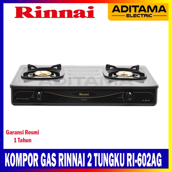 GOJEK GRAB KOMPOR GAS RINNAI RI-602 AG/ RINNAI KOMPOR GAS 2 TUNGKU RI-602AG