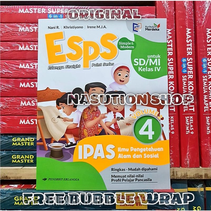 Jual Buku Esps IPAS Kelas 4 SD/MI Volume 2 Erlangga Kurikulum Merdeka ...