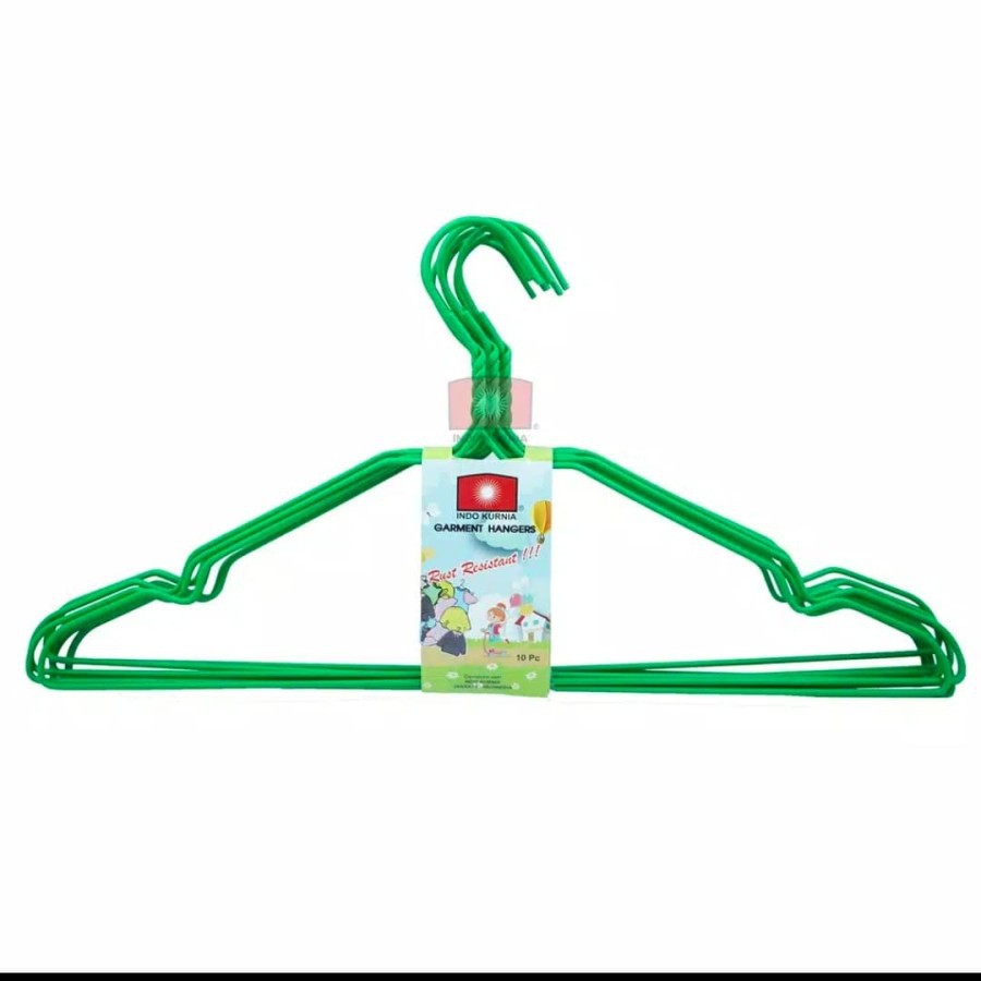 Hanger Baju Kawat Warna Isi 10