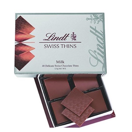 Lindt Swiss Thins Milk 125gr Coklat Swiss Tipis Lind Swiss Chocolate Lind Swis