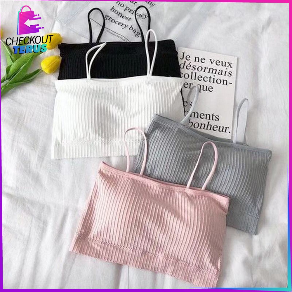 CT P46-49 Bra Renda Bralette Lace Pakaian Dalam Atasan Wanita Bra Crop Top Sport Bra Push Up Tanpa Kawat Bra Olahraga