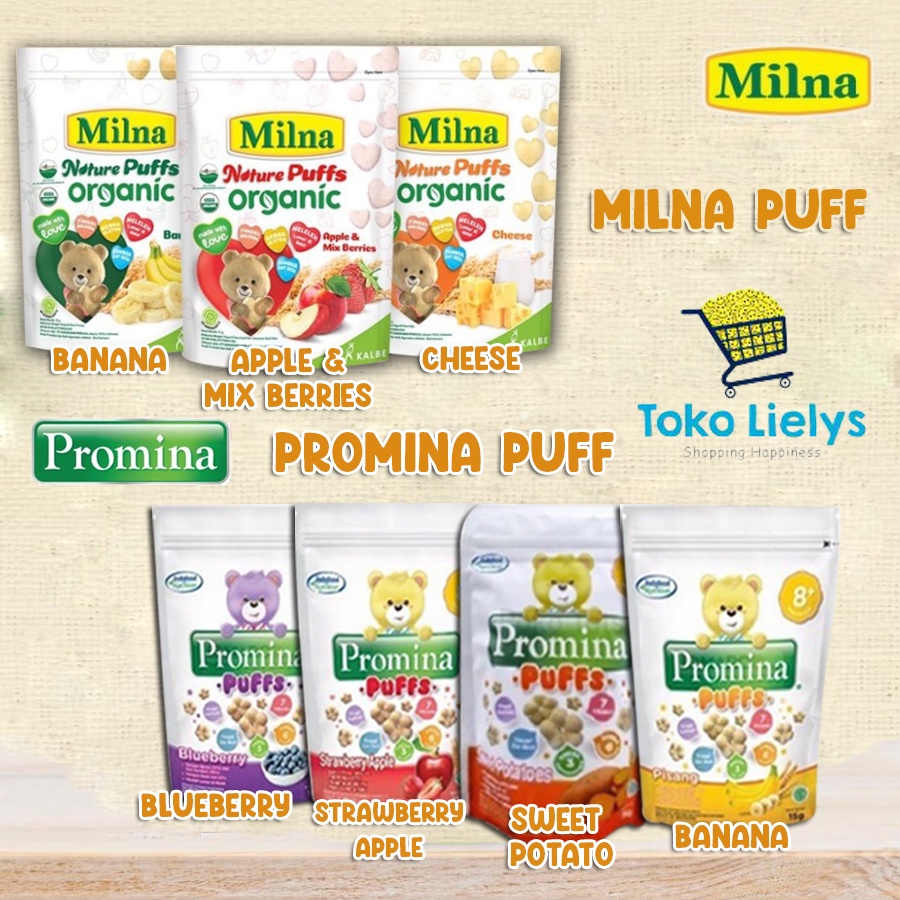 MILNA PUFF / PROMINA PUFF / CEMILAN BAYI / SNACK BAYI / TOKO LIELYS