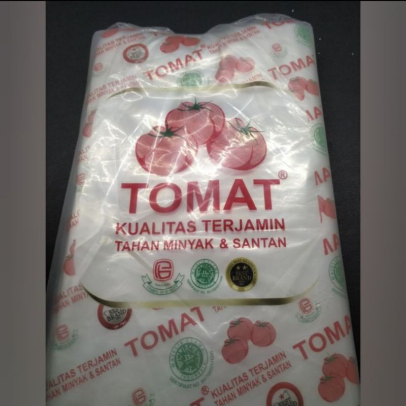 Plastik PE Merk Tomat / Plastik Setengah Kilo / Plastik 12 x 25