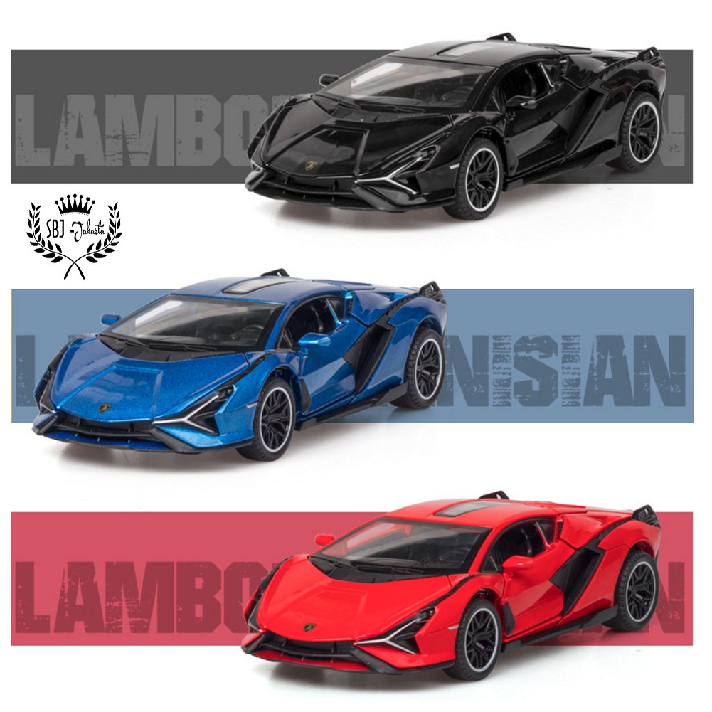 DIECAST Miniatur MOBIL Lamborghini SIAN LIGHTNING DH Skala 1:32