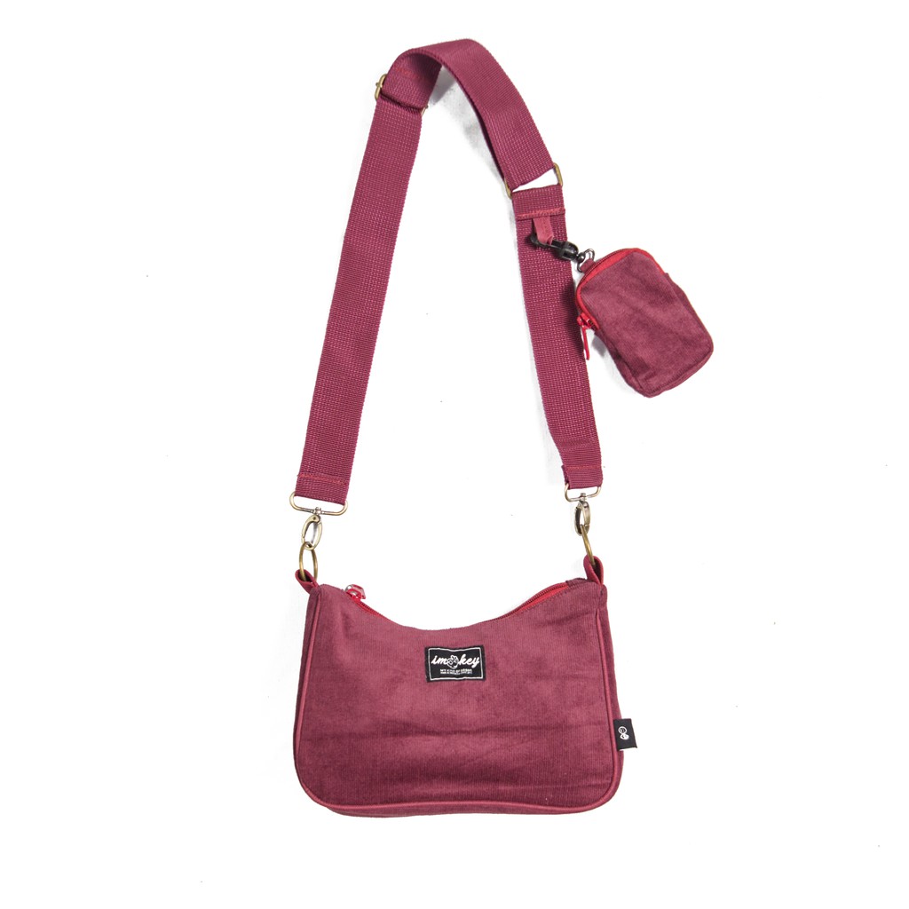 Imokey Steady: Corduroy Sling-Shoulder Bag - Tas Selempang