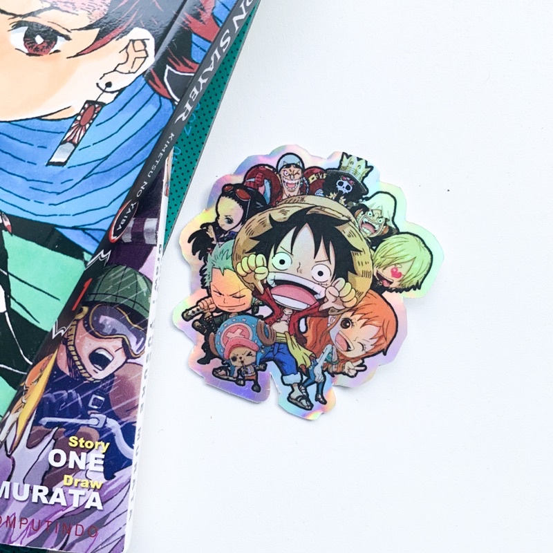 Stiker Anime One Piece Mugiwara crew