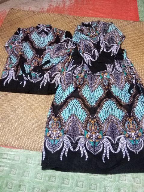 Batik Couple Keluarga Sania Ruffle Ori Ndoro Jowi Dnt Motif Madu Termurah Di Shopee